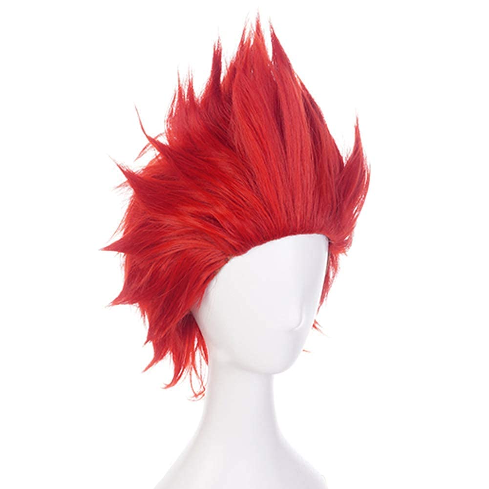LeMarnia Red Short Anime Cosplay Wig Kirishima Eijiro Halloween Party Wig