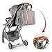 Baby Diaper Bag, Large Stylish Tote Convertible Travel Baby Bag for Boys Girls with Changing Pad, Insulated Pockets (Grey)