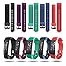 LETSCOM Replacement Bands for Fitness Tracker ID115Plus HR, 5 Pack (Black, Blue, Purple, Red, Green)