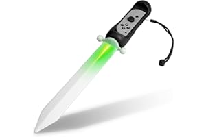 LED Sword for The Legend of Zelda: Skyward Sword HD Game Accessory, FANPL Lighted Game Sword Handle Grip for Switch & Switch OLED Right Joy Con Controller, Enhanced Zelda Gaming Experience (Black)