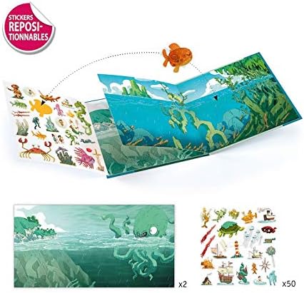 DJECO - Stickers Adventures in The Sea Balloons Unisex-Children, Multi-Coloured (38953), Multicoloured - Image 3