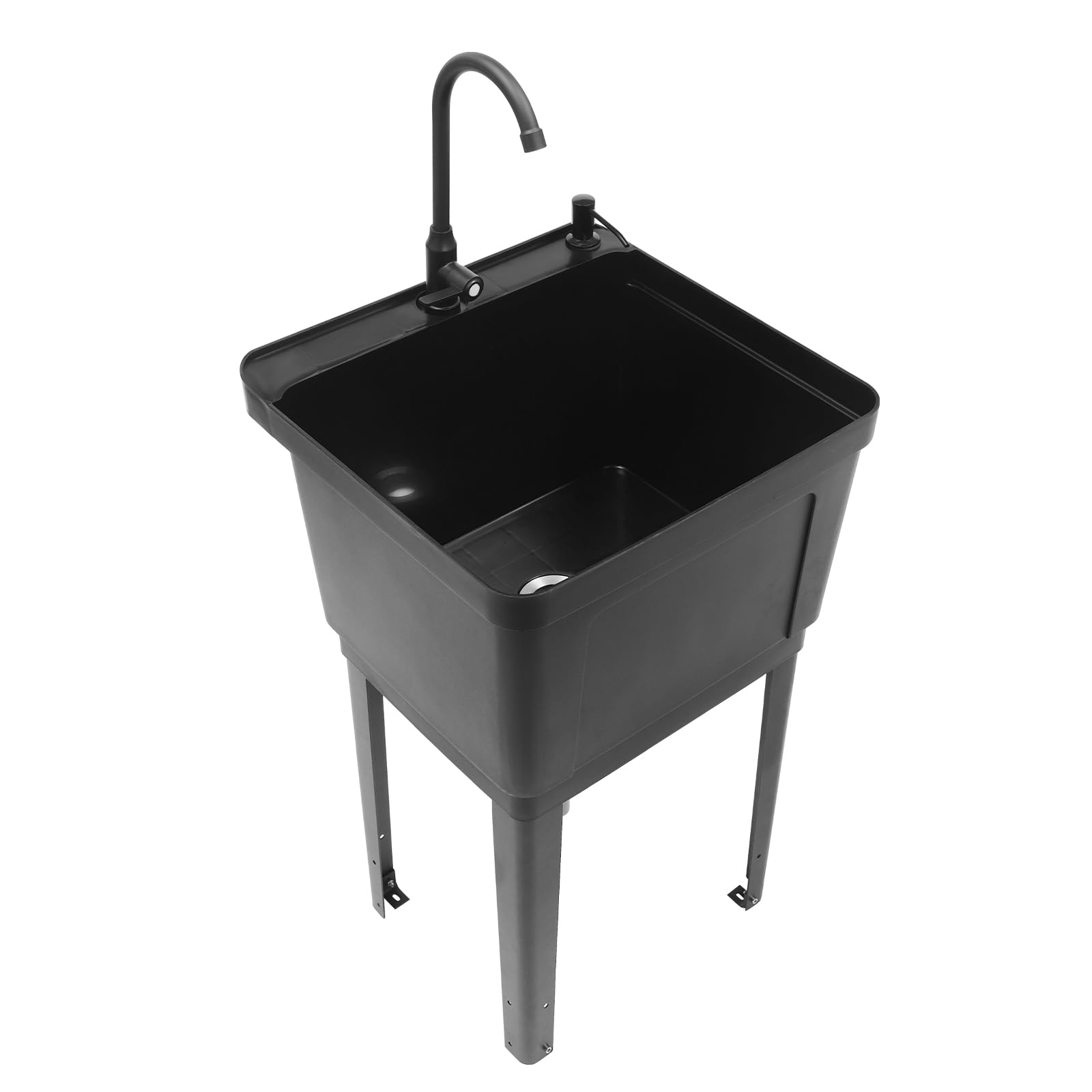 Laundry Sink,Freestanding Plastic Laundry Sink With Washboard And
