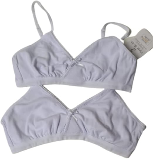 Licensed Primark Ladies First Bra 2 Pack White Everyday Bras Set Girls