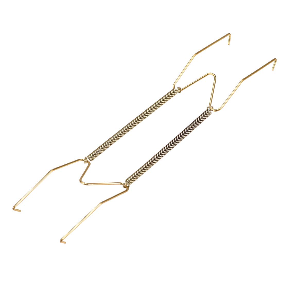 sourcing map Plate Hanger, Zinc Plated Invisible Wall Decorative Hooks with Tip Protectors 12-inch (W-Type)