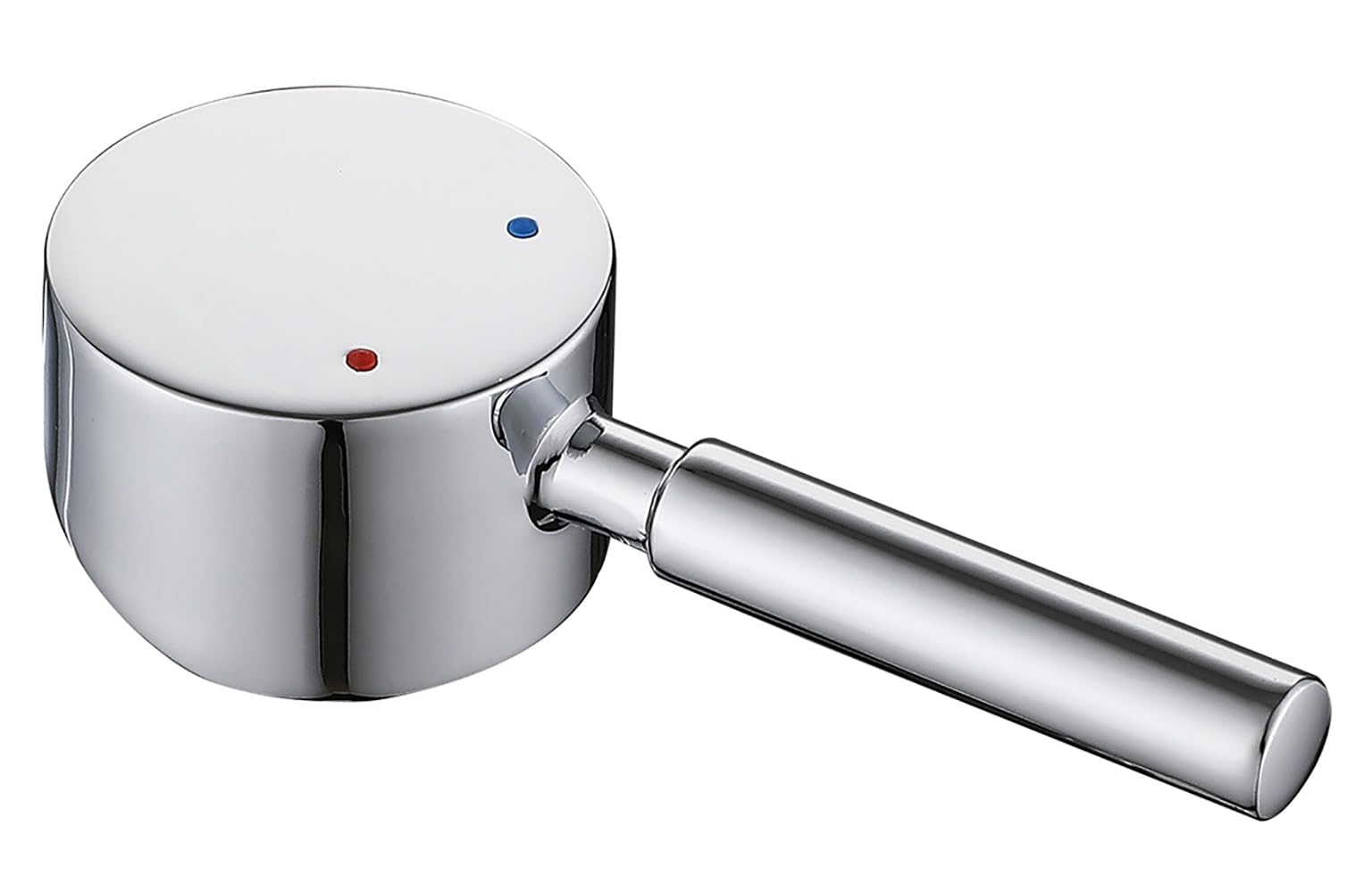 RXXR Tap Handle Lever Compatible with 35mm Tap Cartridge, Faucet Replacement Taps Levers for Kitchen Basin Bathroom Hot and Cold Mixer Taps, Polished Chrome Finish