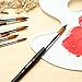 Grocery House Paintbrushes (9 Pack), Long Handle Round Brush Set 0-16#, Art Paint Brushes for Acrylic, Oil, Watercolors