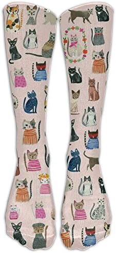 Pur-maid Animal Cotton Athletic Compression Knee Socks Smooth Long Distance Running For Adults Cartoon Knee-high Long Tube Crew Socks