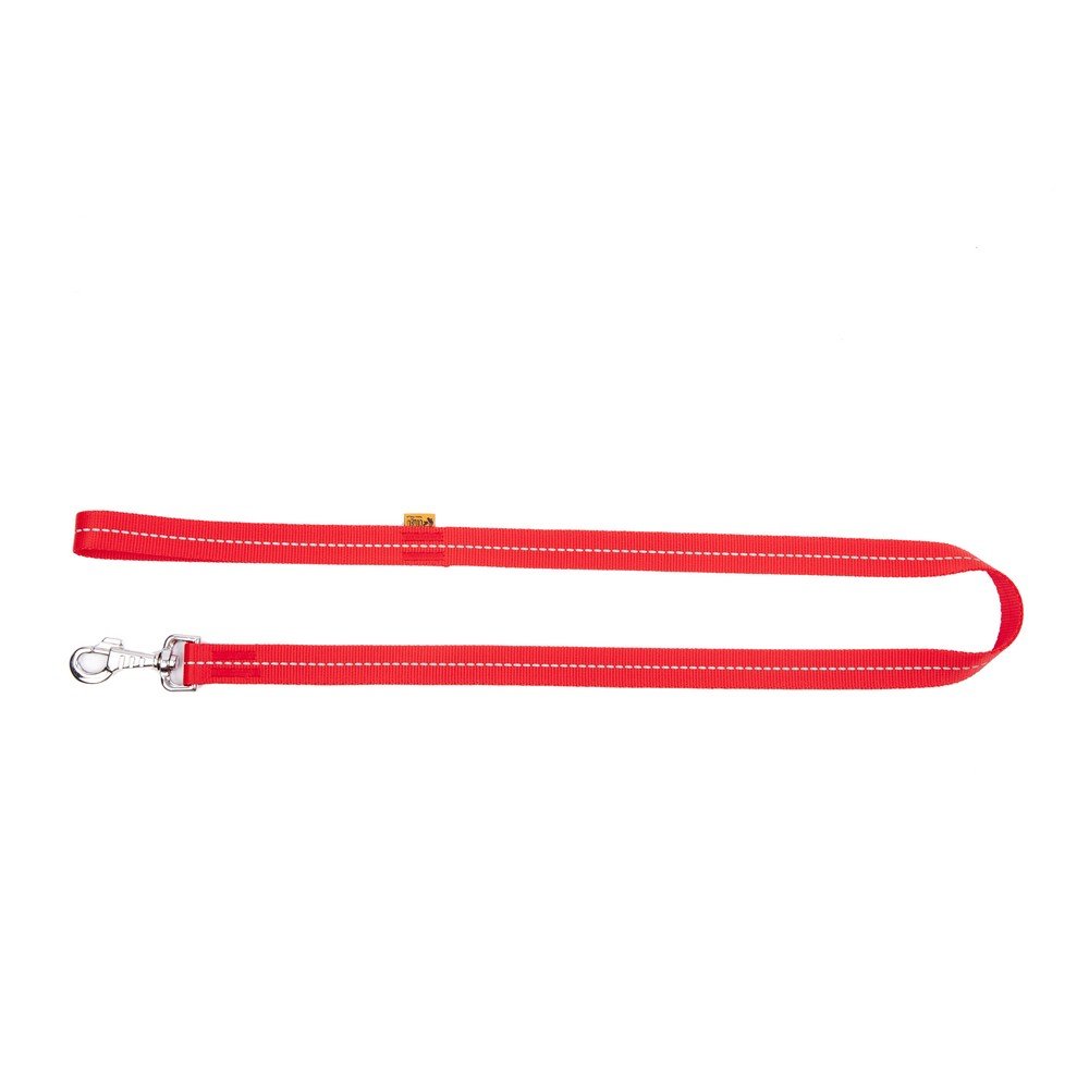Dingo Red Reflective Leash, Material Dog Lead 220 cm Full Length, 3 Adjustment Ranges 11580