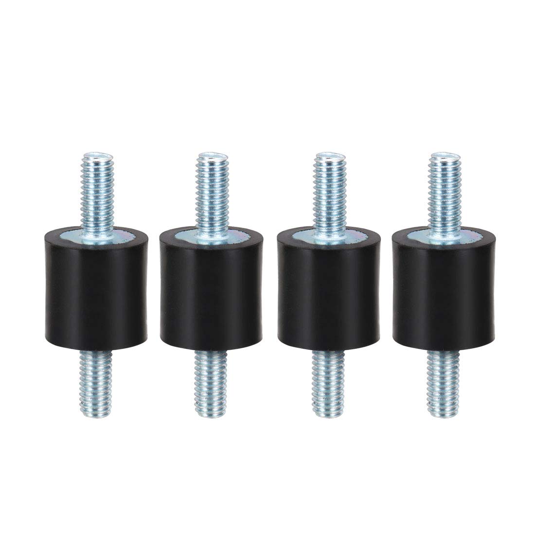 sourcing map 15 x 15mm Rubber Mounts,Vibration Isolators,with M5 x 12mm Studs 4pcs — image 1
