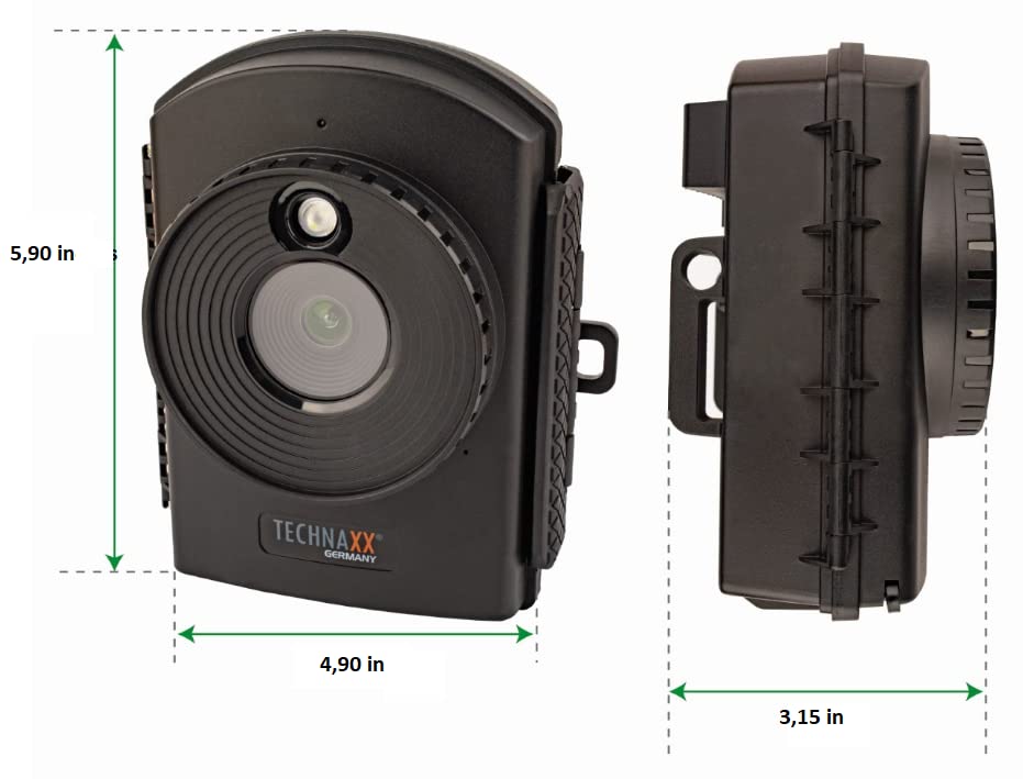 Full HD Time Lapse Camera TX-164 - Ideal for Time Lapse Recordings of constructions Sites, House Building, Plant Growth (Garden, Orchard), Outdoor Shots, Security Monitoring, etc., Black