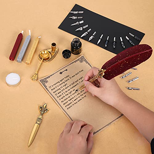 Antique Calligraphy Quill Ink Set,Calligraphy Quill ink Set,17