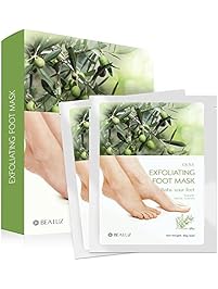 2 Pairs Exfoliating Foot Peel Mask - Peeling Away Calluses and Dead Skin Get Soft Baby Feet by Bea Luz