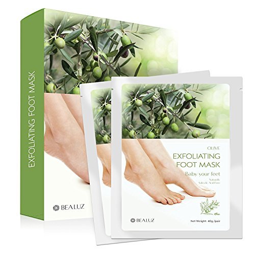 2 Pairs Exfoliating Foot Peel Mask - Peeling Away Calluses and Dead Skin Get Soft Baby Feet by Bea Luz