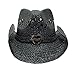 Vamuss Black Cowboy Hat for Women with Heart