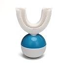 IPO 電動歯ブラシ 360°自動歯ブラシ U型 音波 自動 ワイヤレス充電 成人 怠け者 ユニークなU字型のマウスピース わずか10秒で歯磨き 自動バブル 2本の歯ブラシヘッド付き あなたの手を解放 磁気吸引接続 歯ブラシ ホワイト