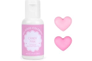 MILOVIN Oil Based Food Coloring for Chocolate, 20ml Edible Candy Pink Oil Based Food Coloring Gel for Cake Decorating, Sugar, Candy Melts, Baking, Cookies, Icing Frosting, Meringues, Cream- 0.7 Fl. Oz(Candy Pink)