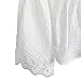 Charmian Women's Long Sleeve Off Shoulder Lace Trim Blouse Tops White XX-Large
