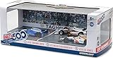 Greenlight 10799 1:64 Scale 2017 Indianapolis 500 Podium 3-Car Set - #26 Takuma Sato / Andretti Autosport, #3 Helio Castroneves / Penske Racing, #19 Ed Jones / Dale Coyne Racing