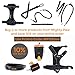 Mighty Paw Double Dog Leash - Force Absorbing Bungee Design - Two Dog Leashes Splitter - Walking Two Pets - 2 Pet Tangle Free - Pet Splitter (Lite | 30-100 lbs | No Handle, Black)