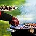BBQ Grill Gloves [1472℉ NEWEST] EN407/EN420 CE Heat Resistant - Oven Silicone Glove Fireproof for Smoker Baking - High-temp Barbecue Grilling Potholders - Heat-insulated Cooking Mitt, X-Long