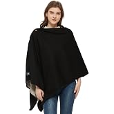 Radia Smart EMF Poncho Blanket, 5G, Wearable Faraday Blanket, RF Shielding, WiFi Blocker, EMF Clothing 28" x 72", Black/Grey