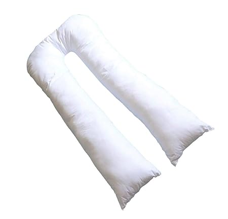 Bedway 10ft U Shaped Pillow Case For Extra Fill Full Body Comfort