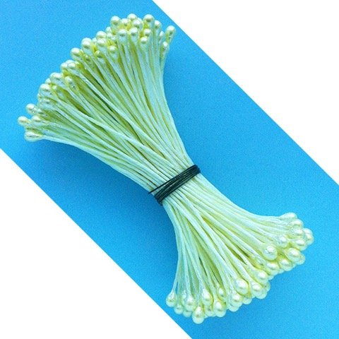 Pearl Tip Flower Stamens (Medium Yellow)
