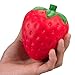 WATINC 1 pcs Jumbo 4inch Kawaii Strawberry Squishy Cream Scented Slow Rising Large Kawaii Squishies Charms, Hand Toy, Stress Relief Toy Lovely Toy, Decorative Props Large(Strawberry)
