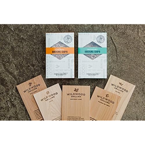 Grilling Gift Set - Grilling Planks Sampler (Cedar, Alder, Cherry, Hickory, Maple) + Hickory & Cherry Smoking Chips Patio, Lawn & Garden, Grills & Outdoor Cooking, Outdoor Cooking Tools & Accessories, Grilling Planks