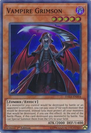 Vampire Grimson - DASA-EN004 - Super Rare - 1st Edition