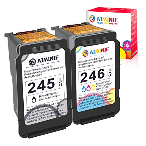 ایگرد | قیمت و خرید AIMINIE Remanufactured Ink Cartridge Replacement for  Canon PG-245 PG245 PG-243 Black CL-246 CL246 CL-244 Color Work for Pixma  MG3022 MG2522 TR4520 TR4522 MG2922 MG2920 TS202 MX492 Printer (