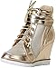 Bella Marie Anna Shoes Women's Metro-15 Patent Mesh Wedge Fashion Sneaker