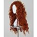 Xcoser Long Curly Princess Merida Cosplay Wig for Cosplay, Style a, Size Normal
