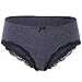 Women's Cotton Underwear Hipster Briefs Lace Trim Panties Breathable Panties size S, Wine Pack of 4