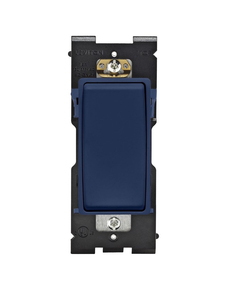 Photo 1 of Leviton Renu Switch for 3-Way Applications, 15A-120/277VAC, RE153-RN, Rich Navy