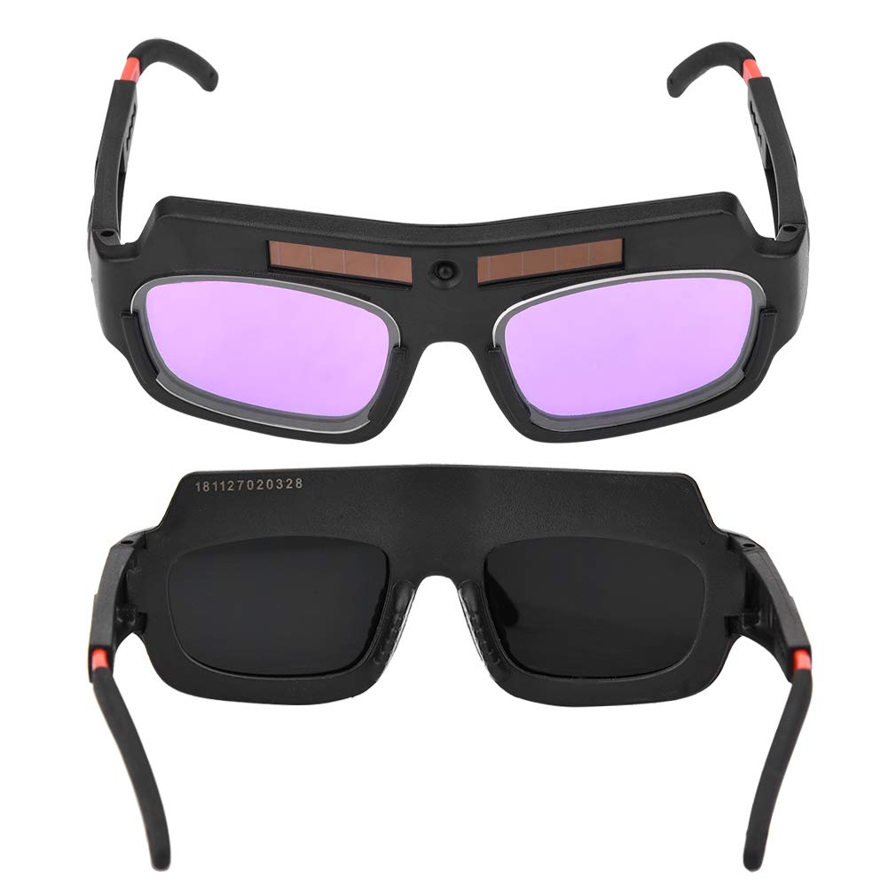 Solar Auto Darkening Welding Glasses Protective Electric Welding Glasses Impact Resistance Welding Goggles for Argon Arc Welding