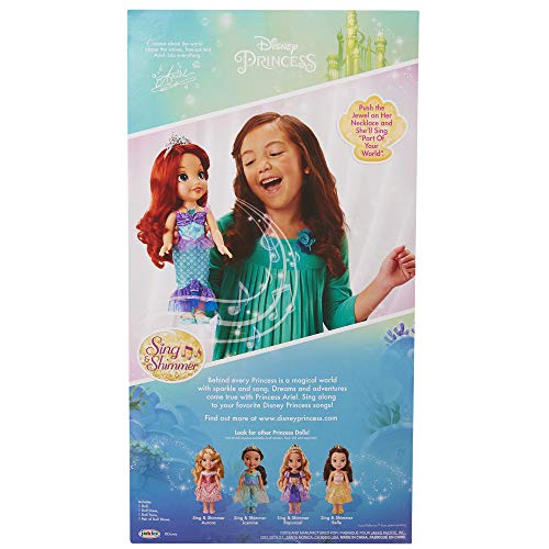 Disney Princess Ariel Doll The Little Mermaid Sing & Shimmer Toddler ...