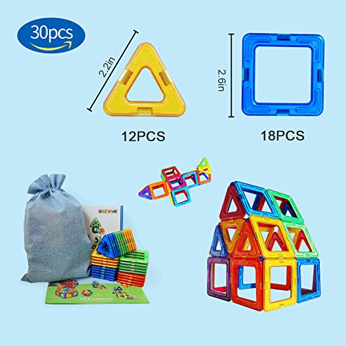 image for Magblock Magnetic Tiles STEM Educational Gifts and Toys Set for Boys,M