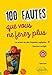 100 fautes que vous ne ferez plus by