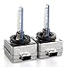 BEAMTECH D3S HID Bulbs, Xenon Headlight Replacement Bulb D3S D3R D3C 35W 5000K (Pack of 2)