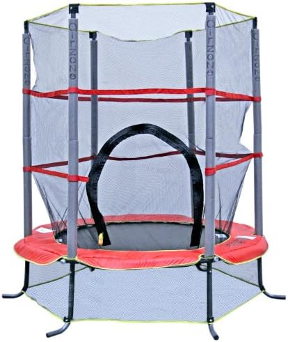AirZone 4-1/2 Foot Kids First Outdoor Band Trampoline with Mesh Padded Perimeter Safety Enclosure