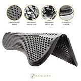 Kavallerie Horse Saddle Pad-Anti-Slip Gel-Lightweight And Breathable-Shock Absorbing Technology-Prevent Injuries-Gel Saddle Half Pad-For Equestrian Dressage Racing Eventing Training