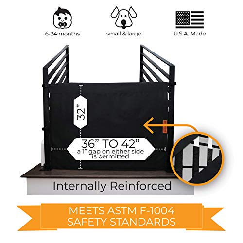 The Stair Barrier Baby and Pet Gate NoDrill Portable Banister to