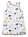 Fiream Girls Casual Cotton Print Sleevelees Dress(S0136,2T)
