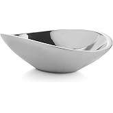 nambe Mini Butterfly Bowl, Chilled Serving Dish for Dip, Hummus, Dressing, Salsa, Guacamole | Prep-Ahead- Oven and Freezer Safe, Made of Metal Alloy, Silver, 6 oz