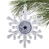 Classic Team Logo Snowflake Ornaments (Small, Dallas Cowboys)