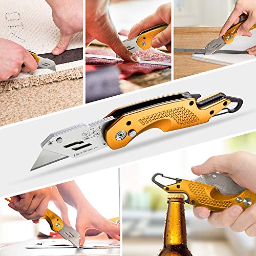 Professional Box Cutter Folding Utility Knife, EPRANCE Pocket Carpet