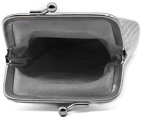Silver Vintage Luxuriant Soft 4mm Metallic Mesh (Full Pack 100s) Cigarette Case Purse - Thumbnail 3