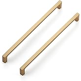 Ravinte 30-Pack 10-Inch Solid Square Cabinet Pulls - Champagne Bronze Handles for Kitchen Cabinets & Drawers