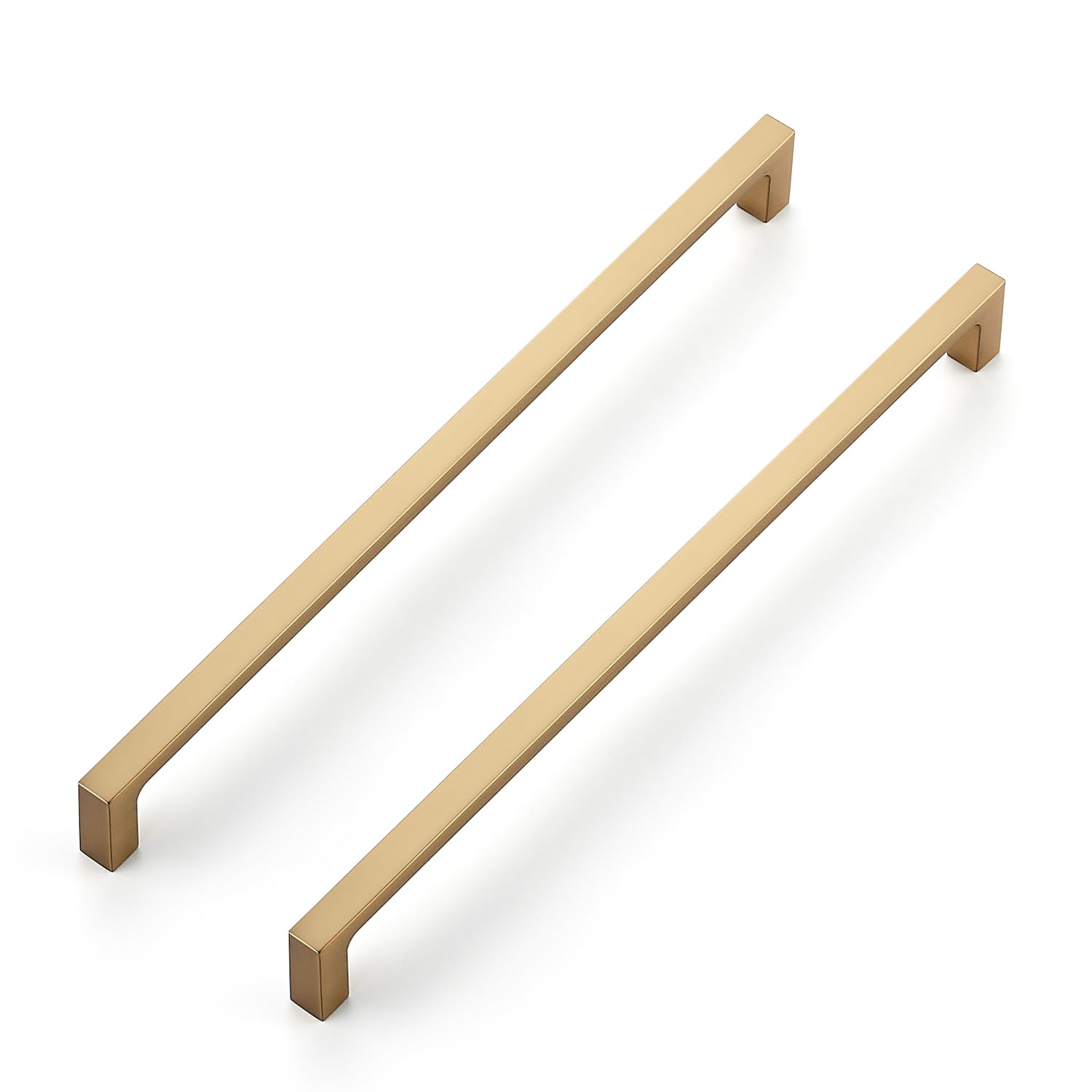 Photo 1 of Ravinte 10-Pack 10-Inch Solid Square Cabinet Pulls - Champagne Bronze Handles for Kitchen Cabinets & Drawers